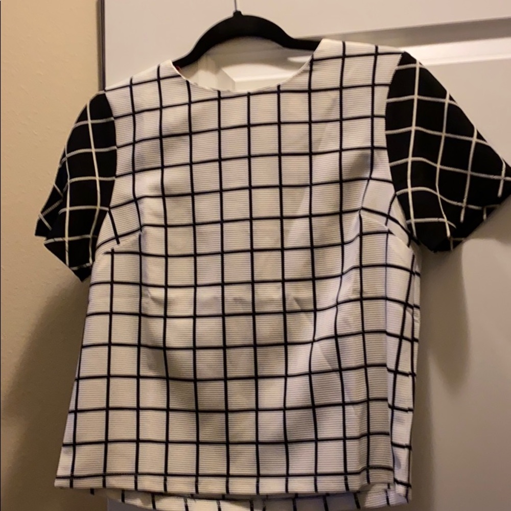 Plaid top